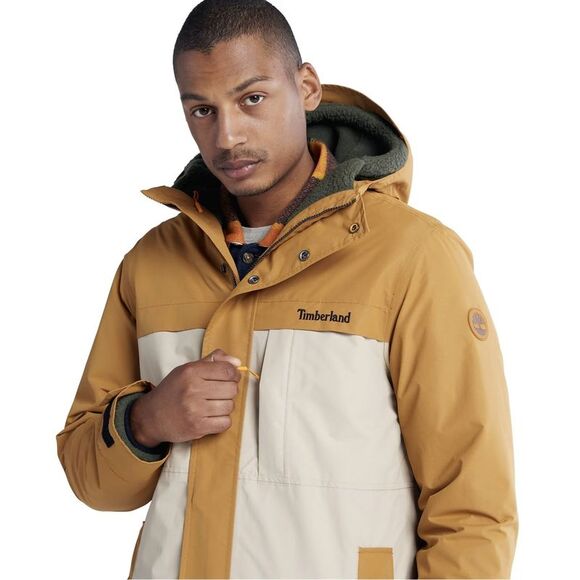 Timberland Mens Benton 3-in-1 Waterproof Jacket Medium Wheat Humus - NWT $300 - Picture 5 of 8